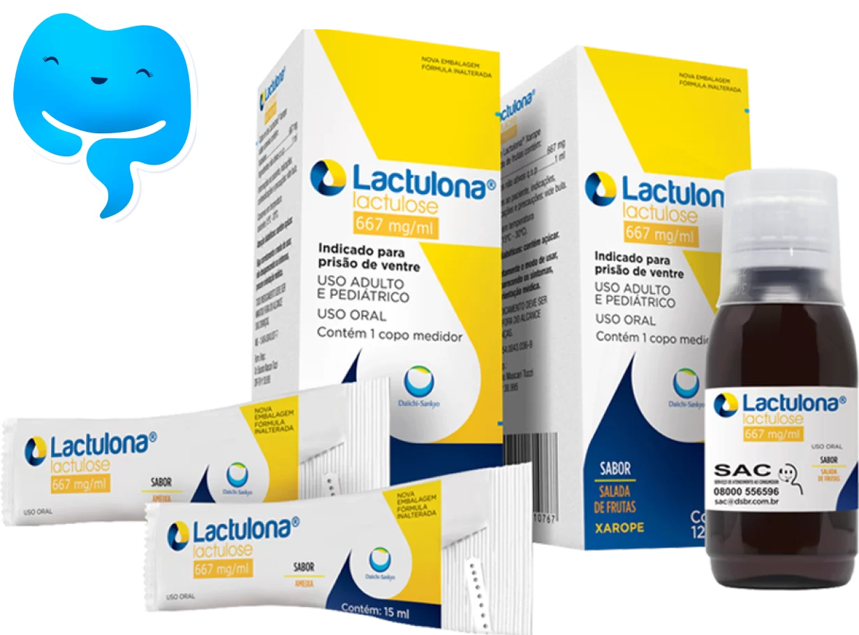 Imagens das diversas formas diferentes do medicamento Lactulona
